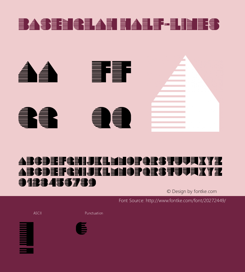 Basenglah-Half-Lines Version 1.000;PS 001.001;hotconv 1.0.56 Font Sample