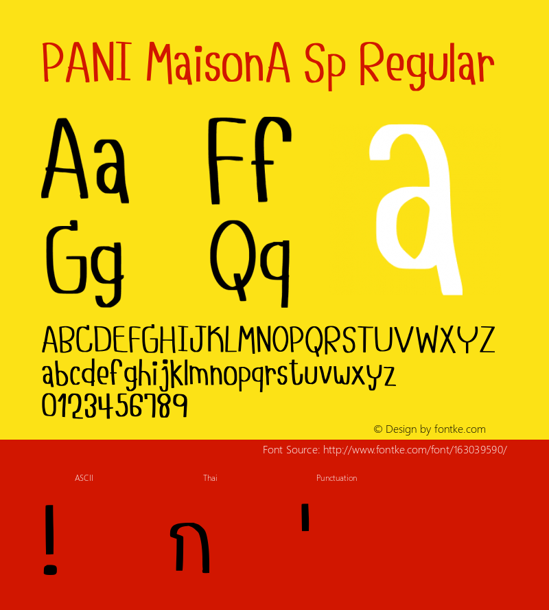 PANI MaisonA Sp Version 1.002;December 26, 2020;FontCreator 13.0.0.2683 64-bit Font Sample