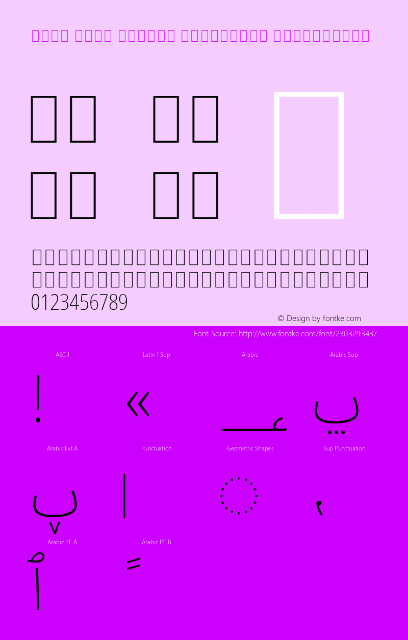 Noto Sans Arabic Condensed ExtraLight Version 2.009; ttfautohint (v1.8) -l 8 -r 50 -G 200 -x 14 -D arab -f none -a qsq -X 