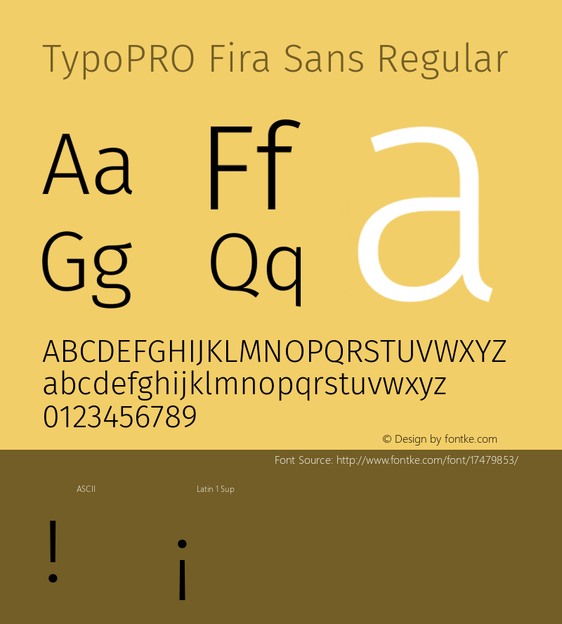 TypoPRO Fira Sans Regular Version 4.106;PS 004.106;hotconv 1.0.70;makeotf.lib2.5.58329 Font Sample