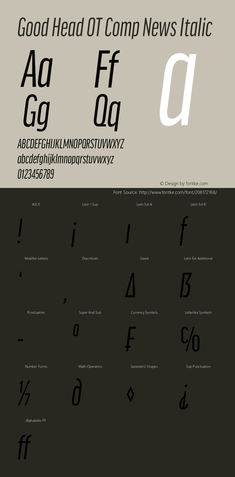 Good Head OT Comp News Italic Version 7.60图片样张