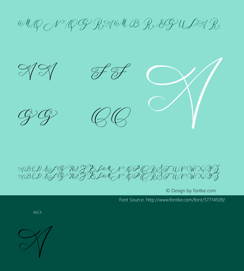 MONOGRAM B Version 1.00;July 21, 2019;FontCreator 11.5.0.2430 64-bit Font Sample