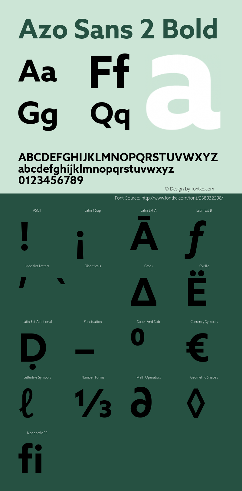 Azo Sans 2 Bold Version 2.003图片样张