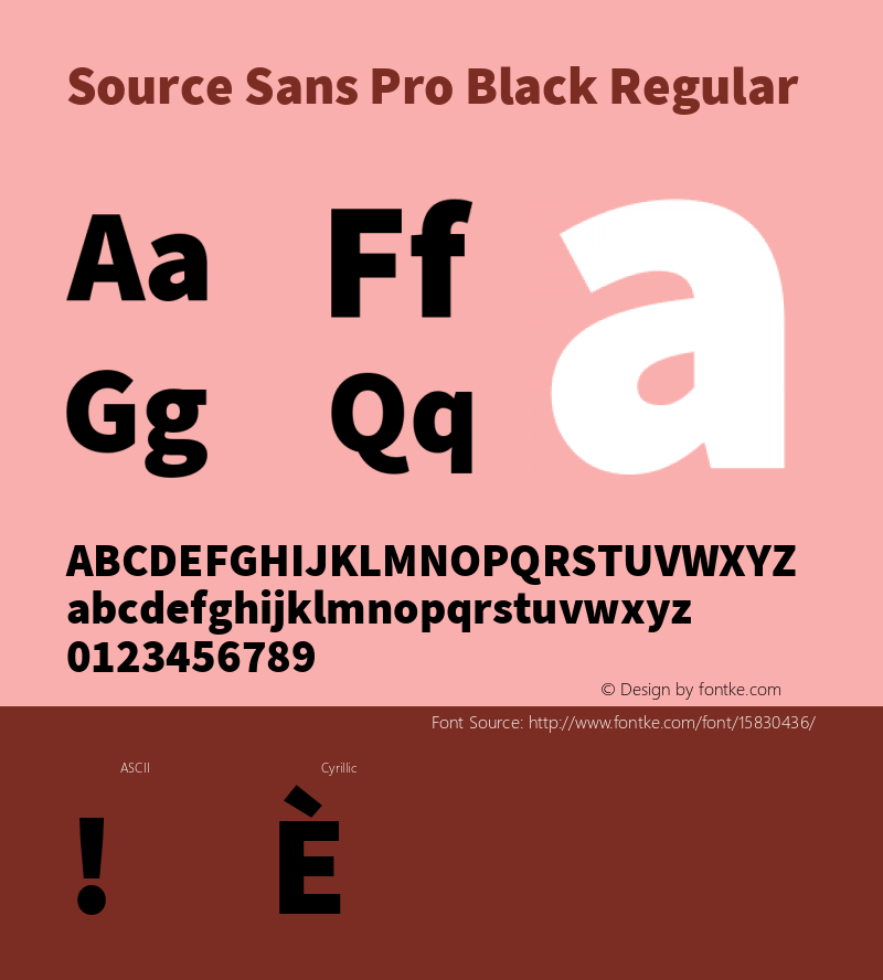 Source Sans Pro Black Regular Version 2.010;PS 2.0;hotconv 1.0.78;makeotf.lib2.5.61930; ttfautohint (v1.4.1) Font Sample