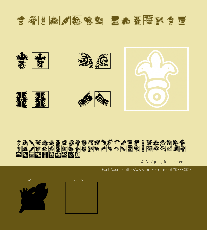 Aztecish Regular 1.0 2007-08-04 Font Sample