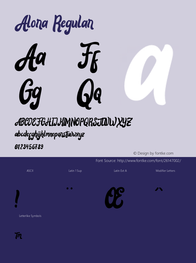 Alora Version 1.000;PS 001.001;hotconv 1.0.56 Font Sample