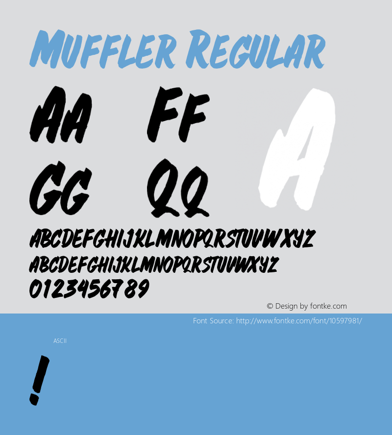 Muffler Regular Version 1.000;PS 001.001;hotconv 1.0.56 Font Sample