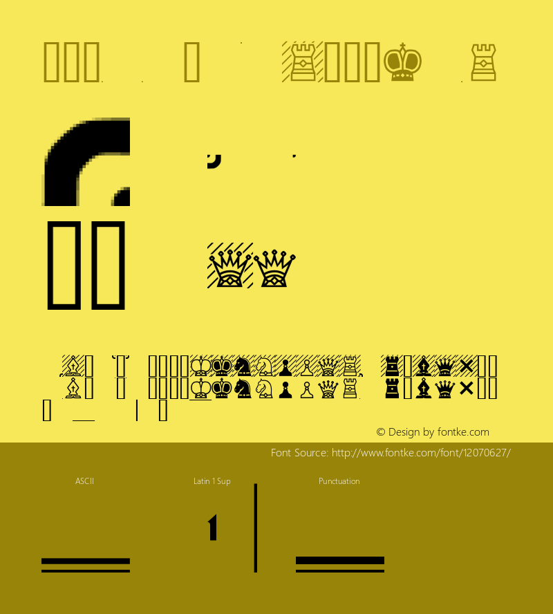 Chess-7 Regular 1.1 http://www.styleseven.com Font Sample