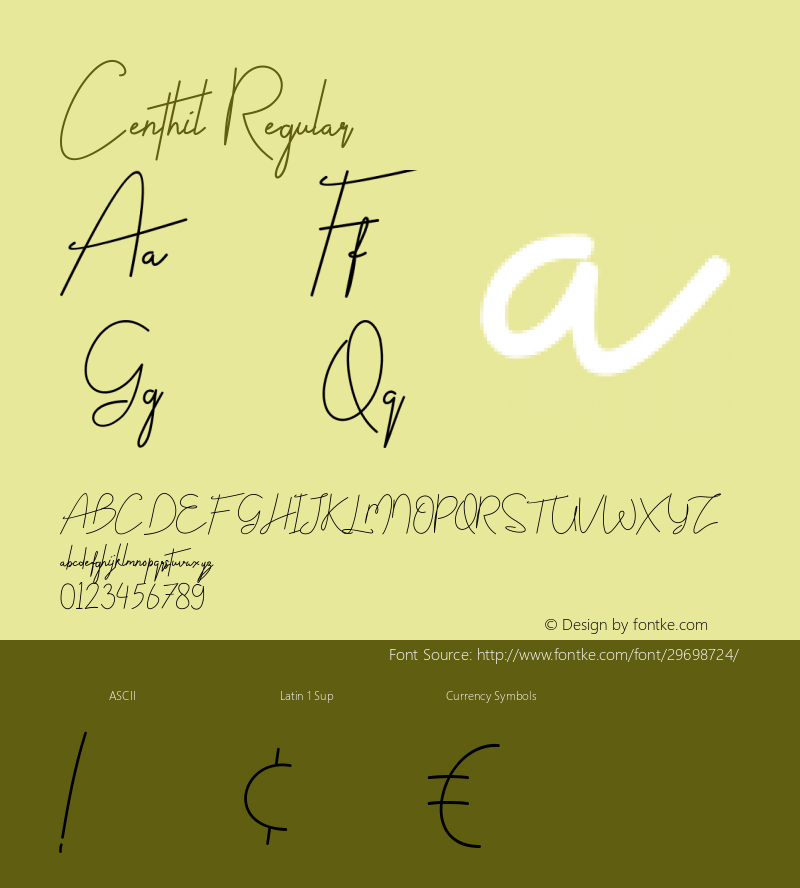 Cethil Version 1.000 Font Sample