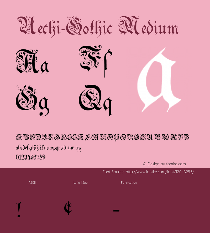 Uechi-Gothic Medium 001.000 Font Sample
