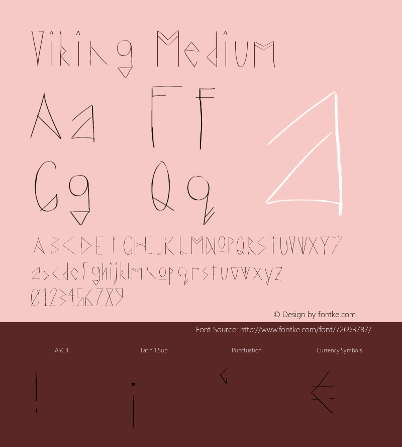Viking Version 001.000 Font Sample