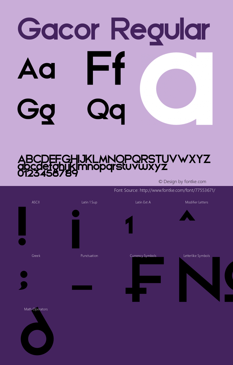 Gacor Version 1.00;September 11, 2020;FontCreator 12.0.0.2552 64-bit Font Sample