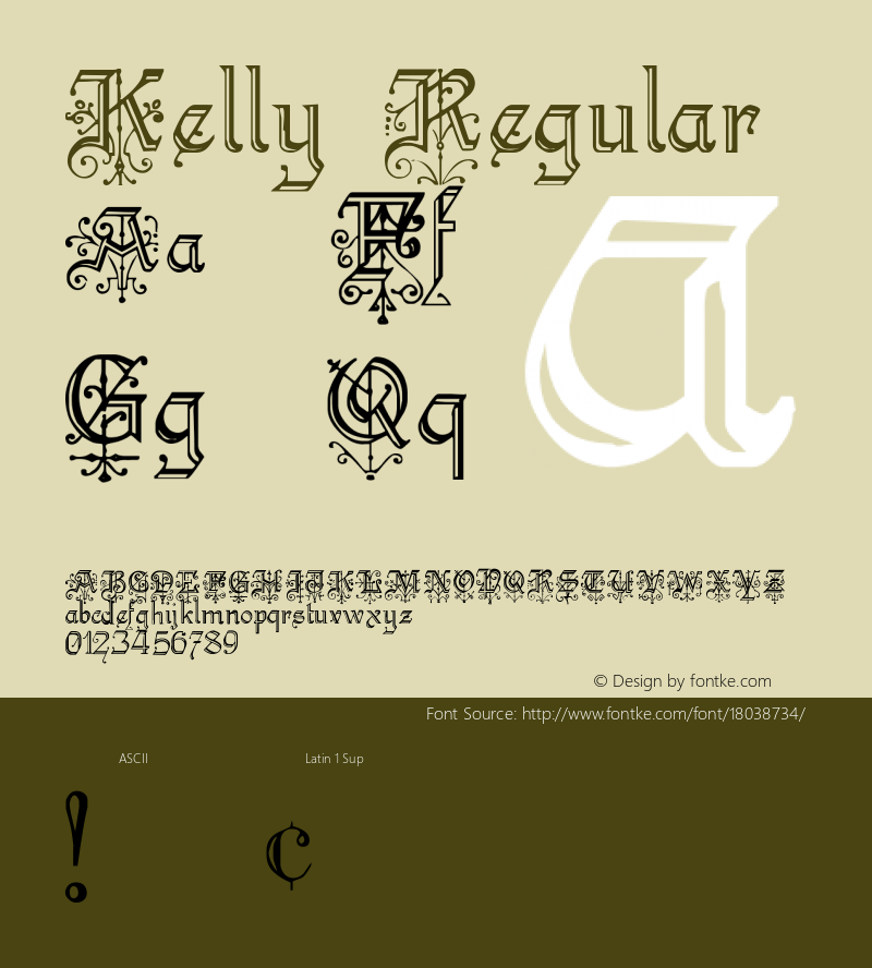 Kelly Regular 001.000 Font Sample