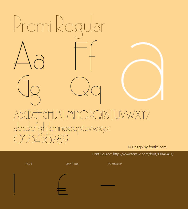 Premi Regular Altsys Metamorphosis:8/16/91 Font Sample