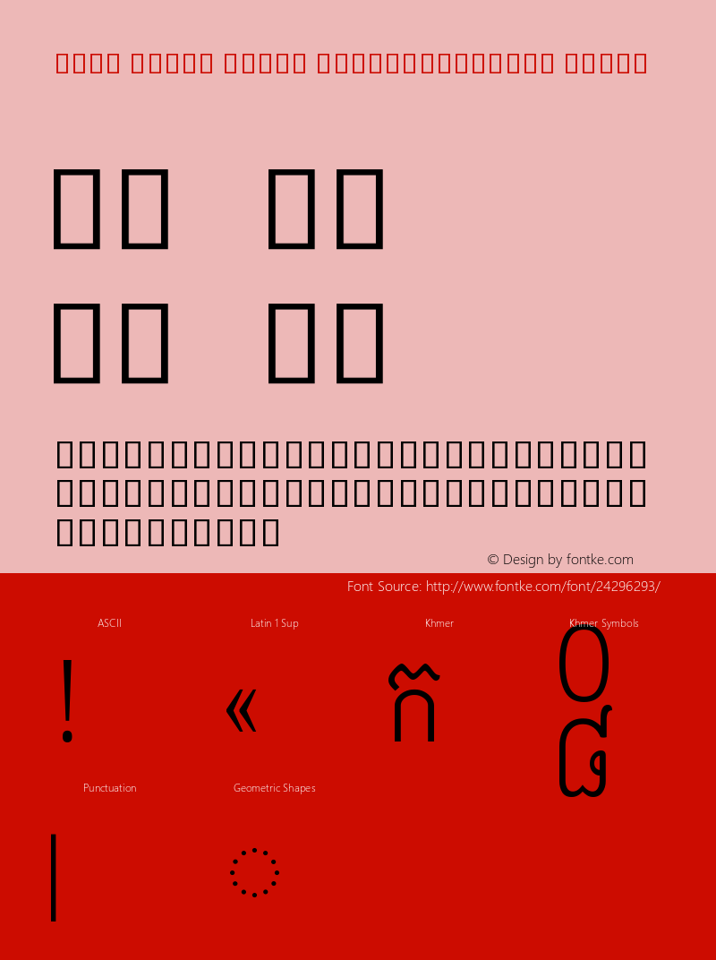 Noto Serif Khmer ExtraCondensed Light Version 2.000;GOOG;noto-source:20170915:90ef993387c0 Font Sample
