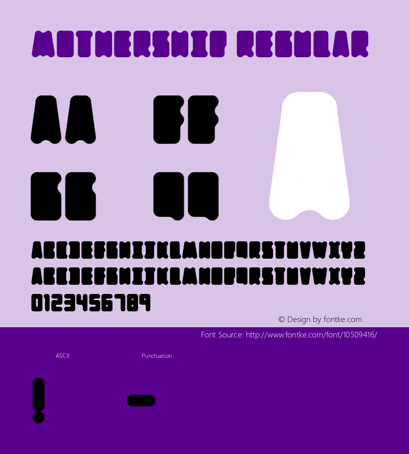 Mothership Regular Version 001.000 Font Sample