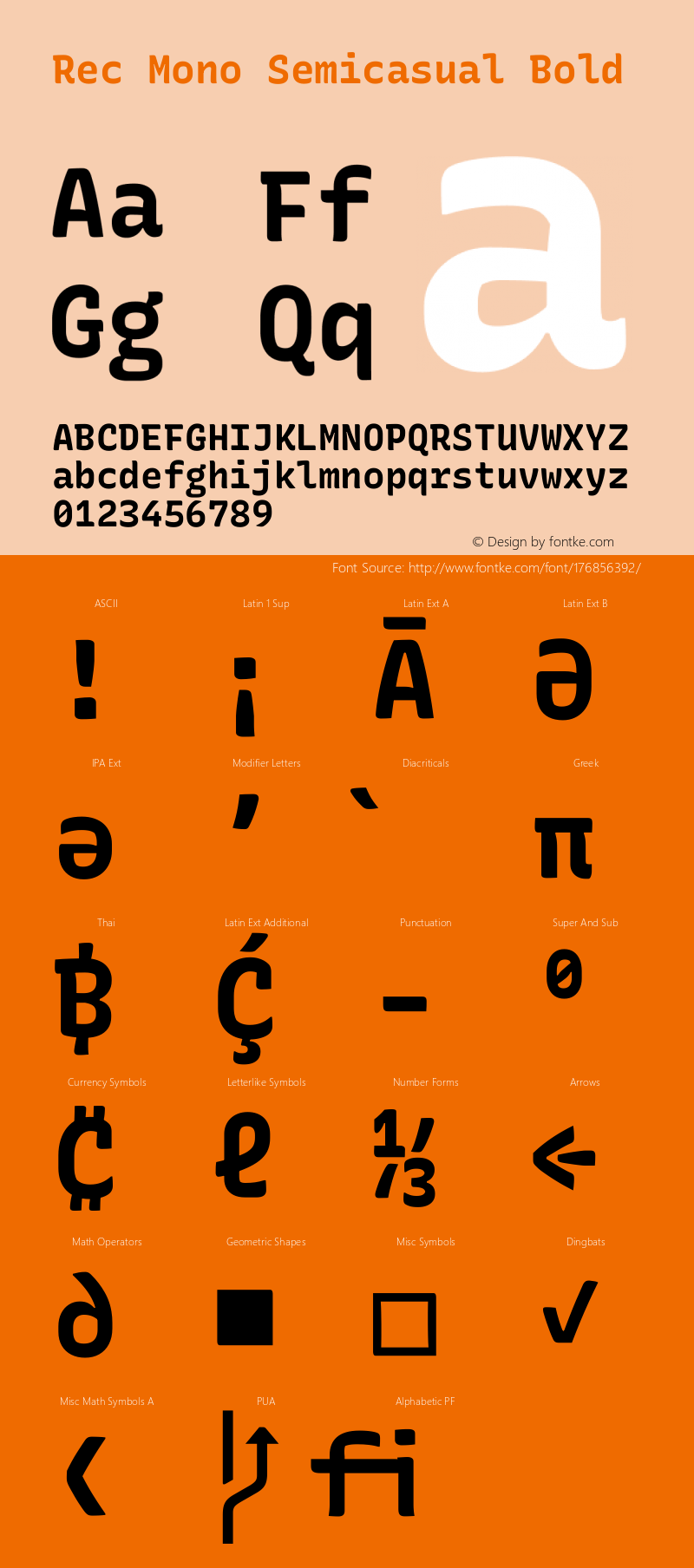 Rec Mono Semicasual Bold Version 1.079图片样张