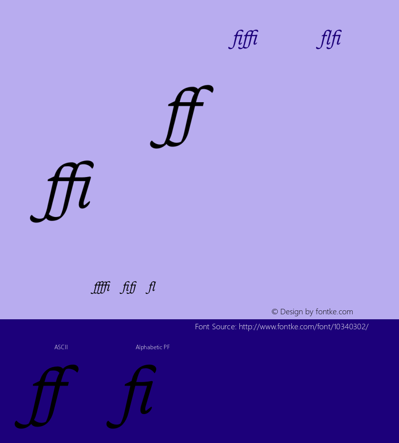 Renard No2 Lig Italic Version 1.0 | Fred Smeijers after Hendrik van den Keere, The Ensched Font Foundry, 1993 | Homemade OT Font Sample