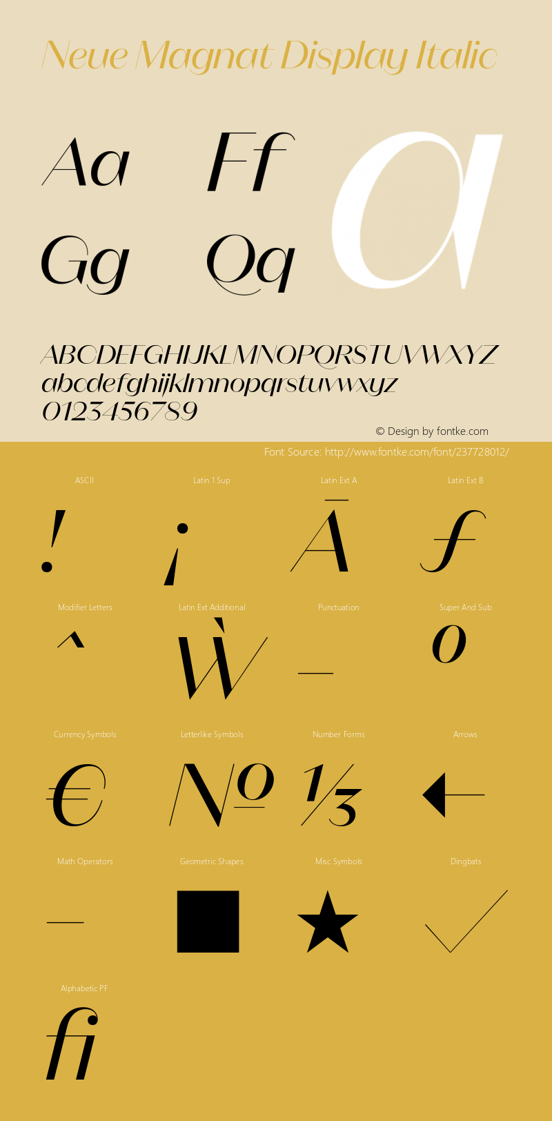 Neue Magnat Display Italic Version 1.000图片样张