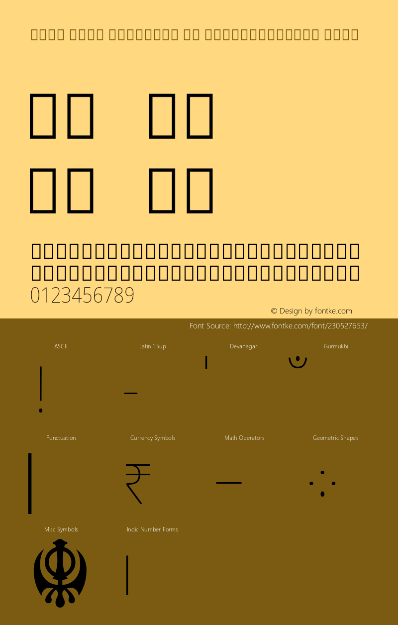 Noto Sans Gurmukhi UI SemiCondensed Thin Version 2.002; ttfautohint (v1.8) -l 8 -r 50 -G 200 -x 14 -D guru -f none -a qsq -X 