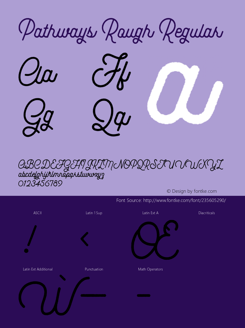 PathwaysRough-Regular Version 1.000;PS 001.000;hotconv 1.0.88;makeotf.lib2.5.64775图片样张