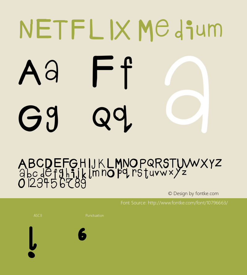 NETFLIX Medium Version 001.000 Font Sample