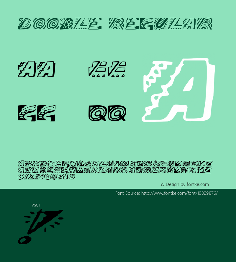 Doodle Regular 001.000 Font Sample