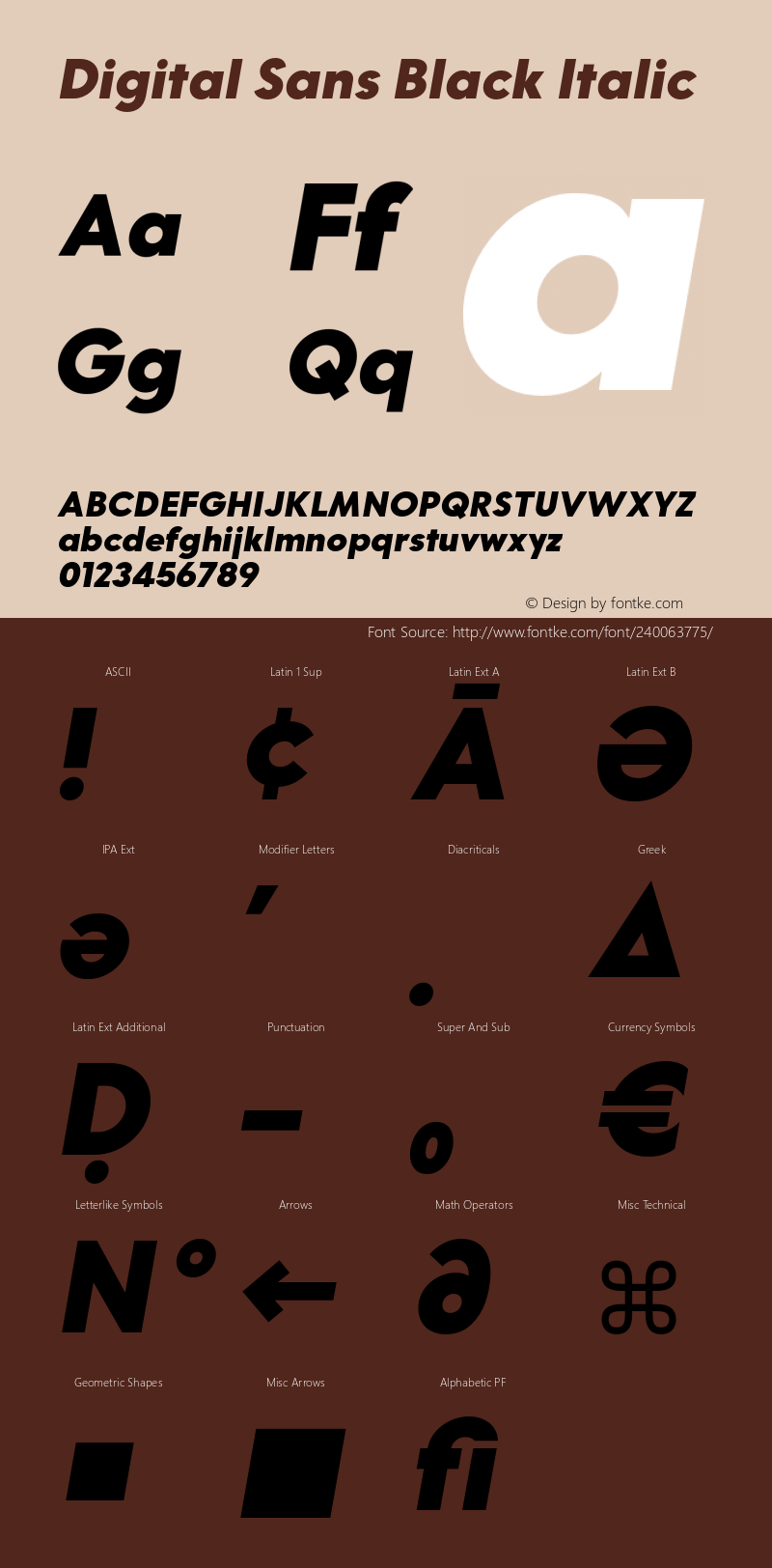 Digital Sans Black Italic Version 1.000;Glyphs 3.1.2 (3150)图片样张