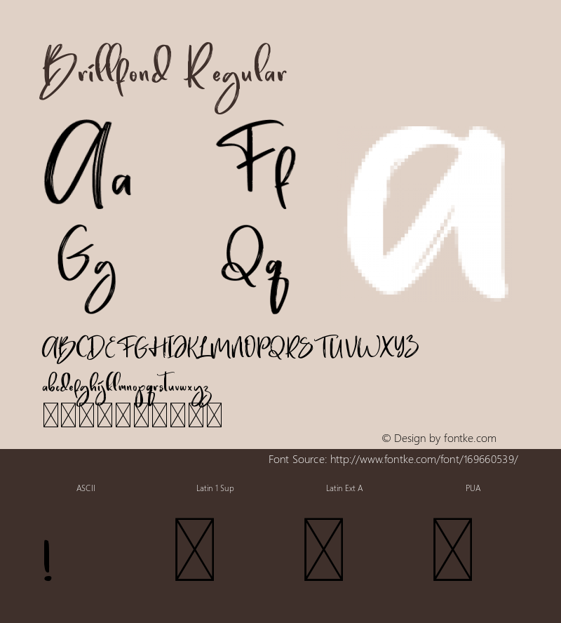 Brillfond Version 1.003;Fontself Maker 3.5.4图片样张