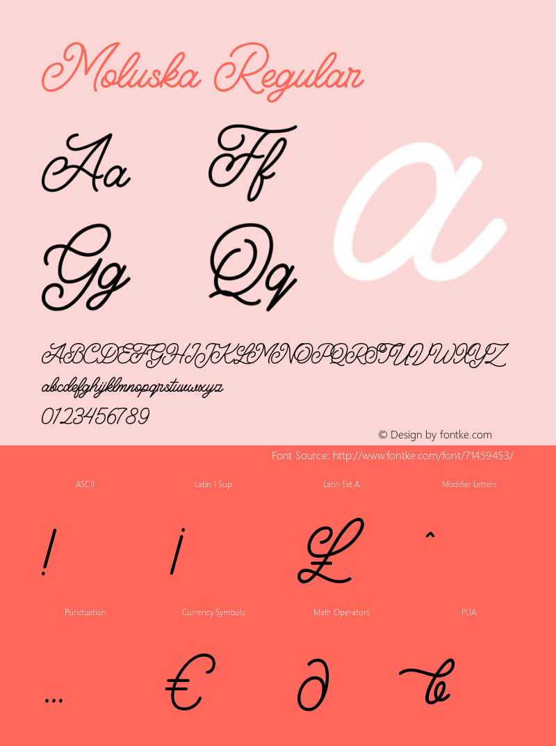 Moluska Version 1.00;August 3, 2020;FontCreator 11.5.0.2422 64-bit Font Sample