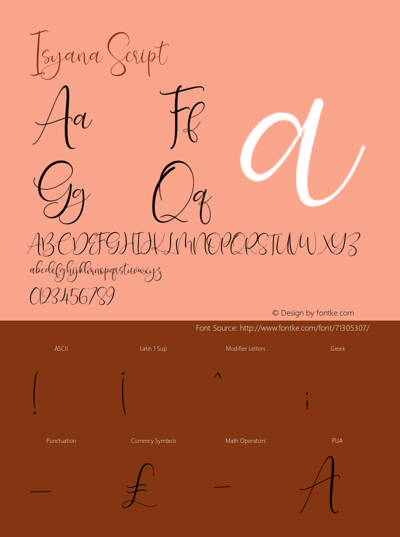 Isyana Script Version 1.00;September 26, 2019;FontCreator 11.0.0.2408 32-bit Font Sample