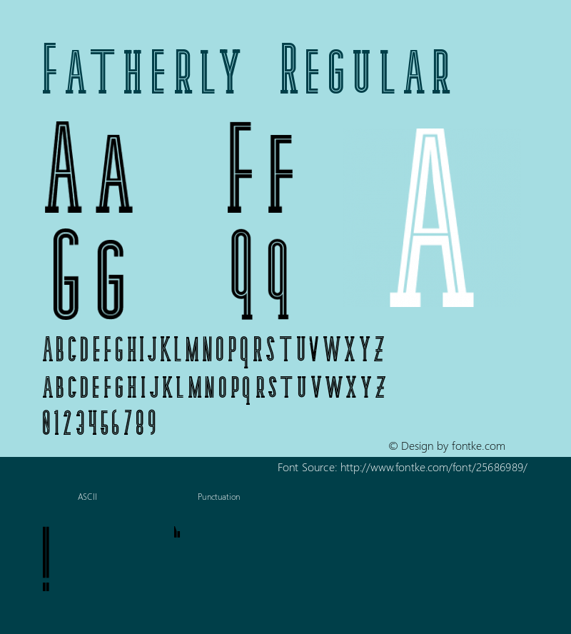 Fatherly Version 1.000 Font Sample