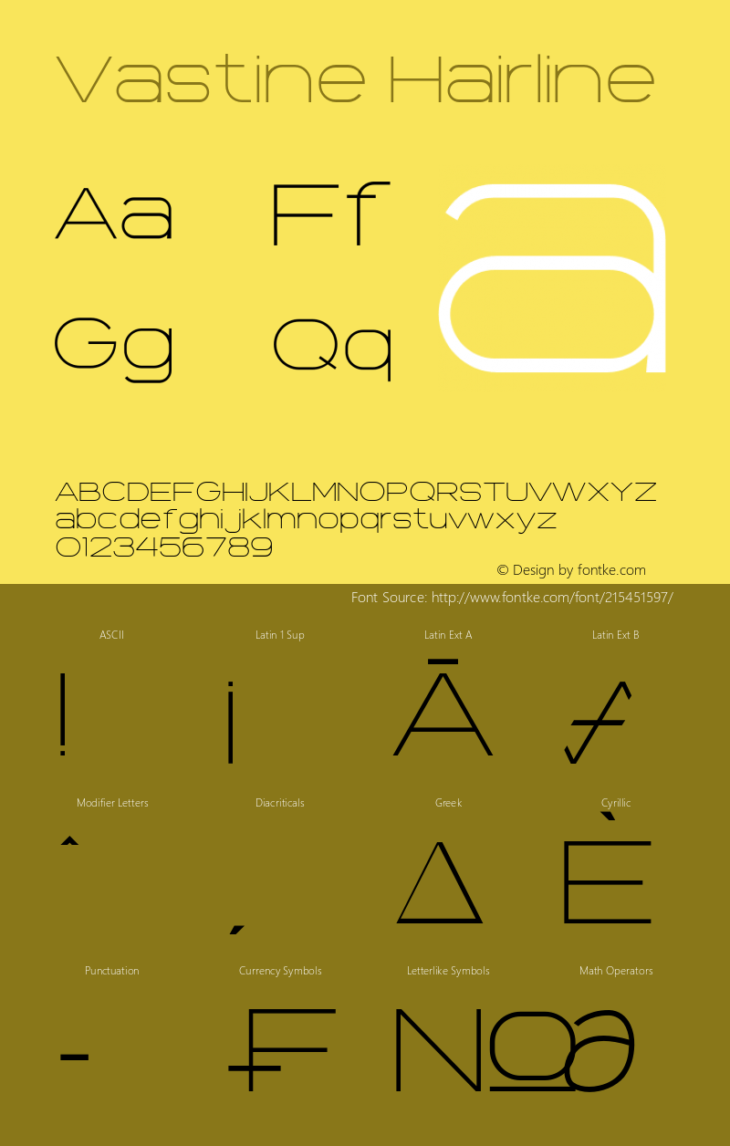 Vastine-Hairline Version 1.000图片样张