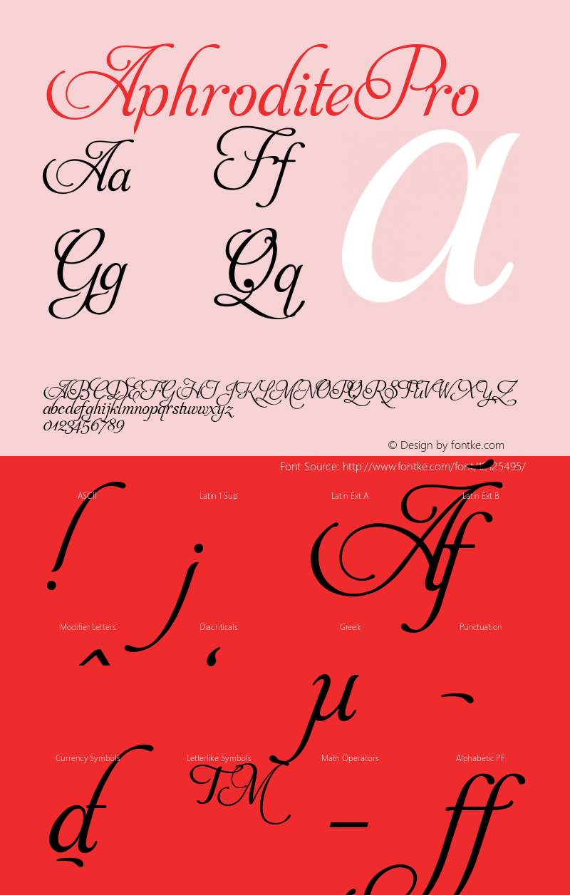 AphroditePro ☞ Version 001.000;com.myfonts.typesenses.aphrodite-pro.regular.wfkit2.3dBL Font Sample