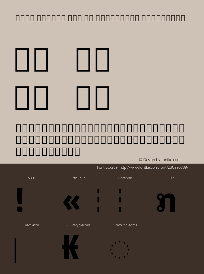 Noto Looped Lao UI Condensed ExtraBold Version 1.00; ttfautohint (v1.8) -l 8 -r 50 -G 200 -x 14 -D lao -f none -a qsq -X 