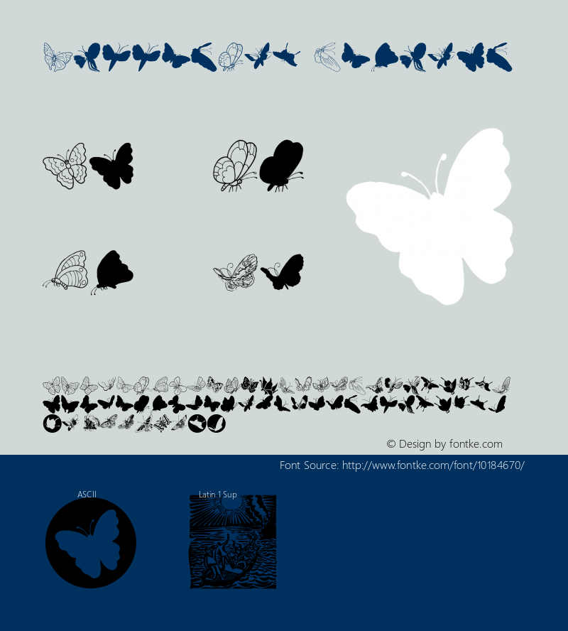 ButterFly Regular 1.0 2007-02-27 Font Sample