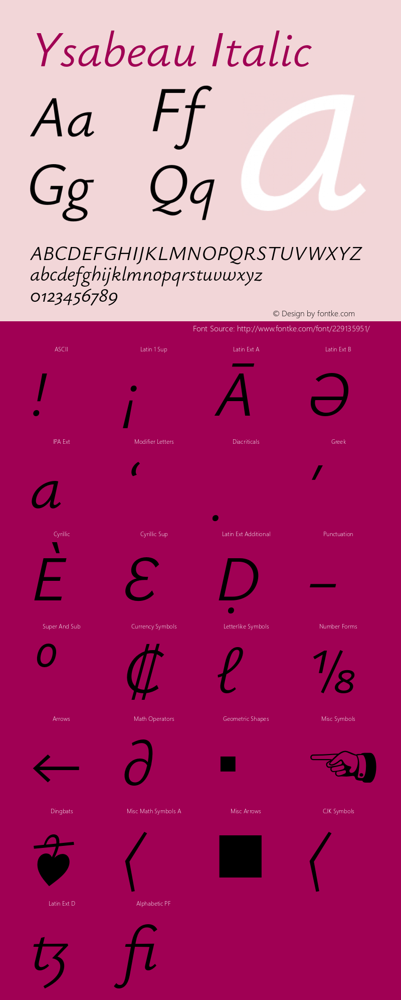 Ysabeau Italic Version 1.003图片样张