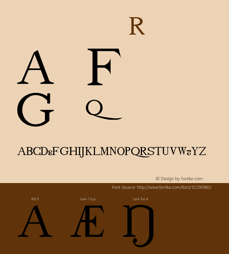 drmdozsc14 Regular Version 001.001 Font Sample