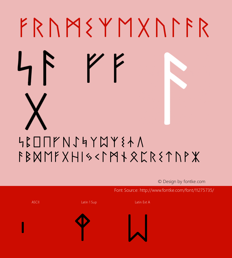 frucms Regular Version 001.001 Font Sample