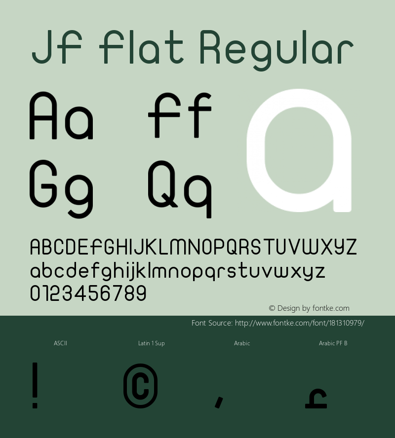 JF Flat Regular Version 1.00图片样张