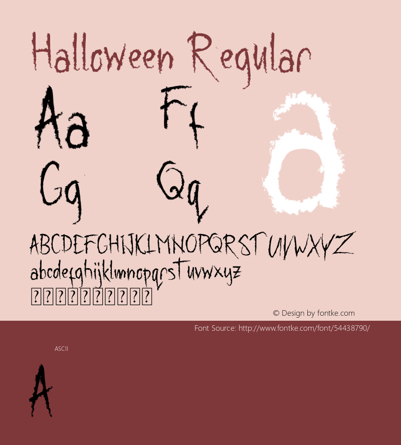 Halloween Version 1.00;January 12, 2020;FontCreator 11.5.0.2427 64-bit Font Sample