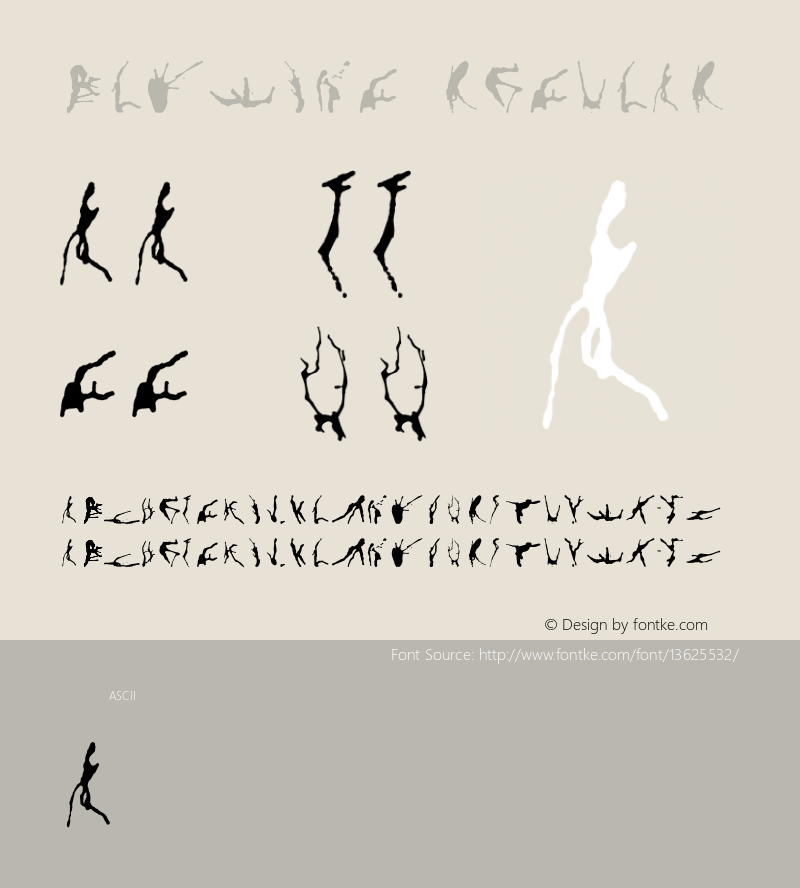 blowing Regular 001.001 Font Sample