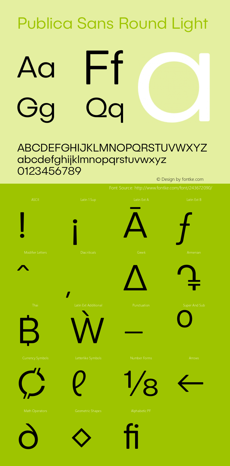 Publica Sans Round Light Version 1.000 (2021-01-26) | FøM Mod图片样张