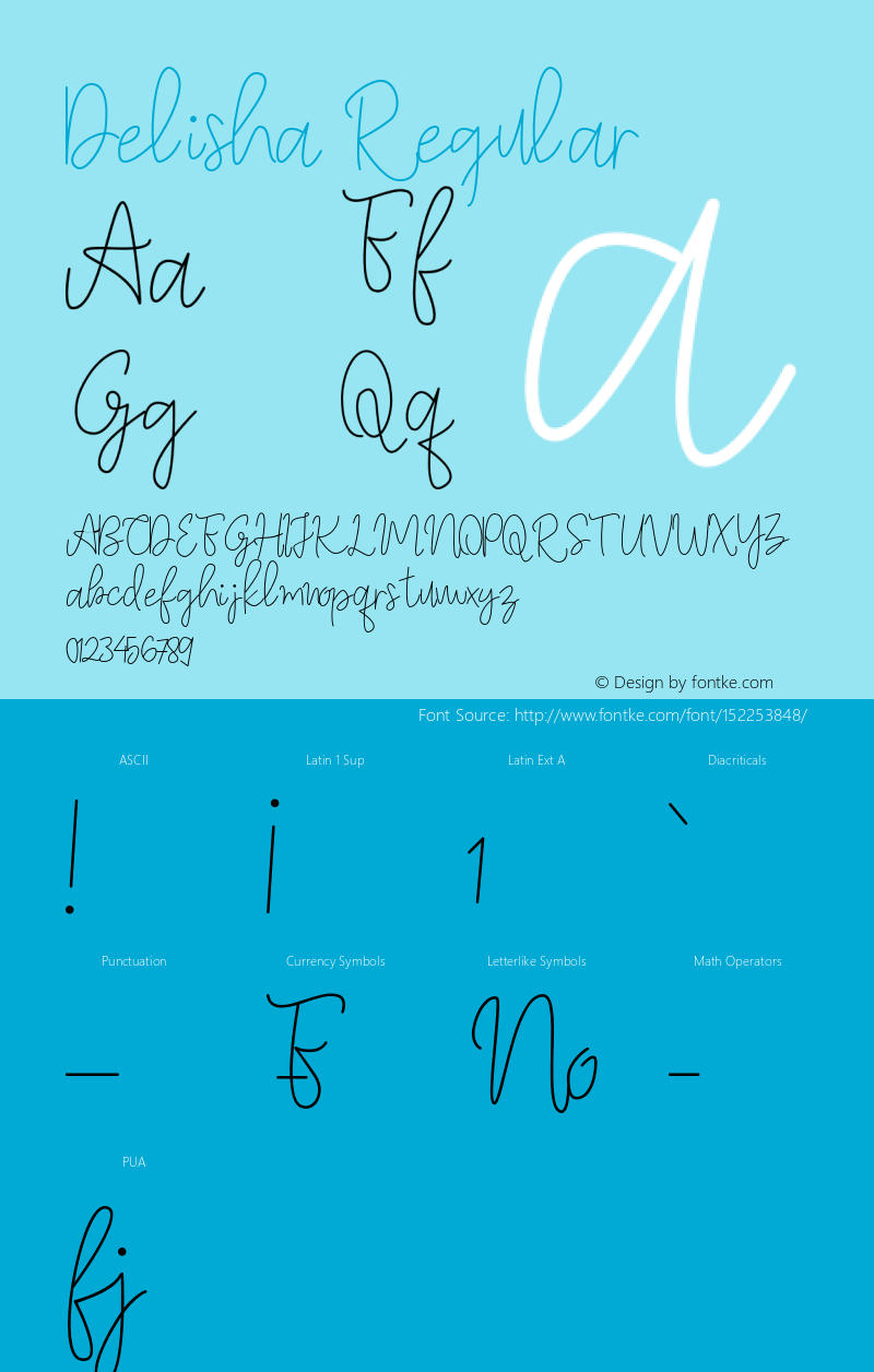 Delisha Version 1.00;October 17, 2020;FontCreator 13.0.0.2683 64-bit Font Sample