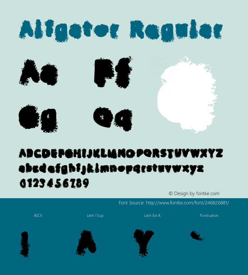 Aligator Version 1.002;Fontself Maker 3.5.6图片样张