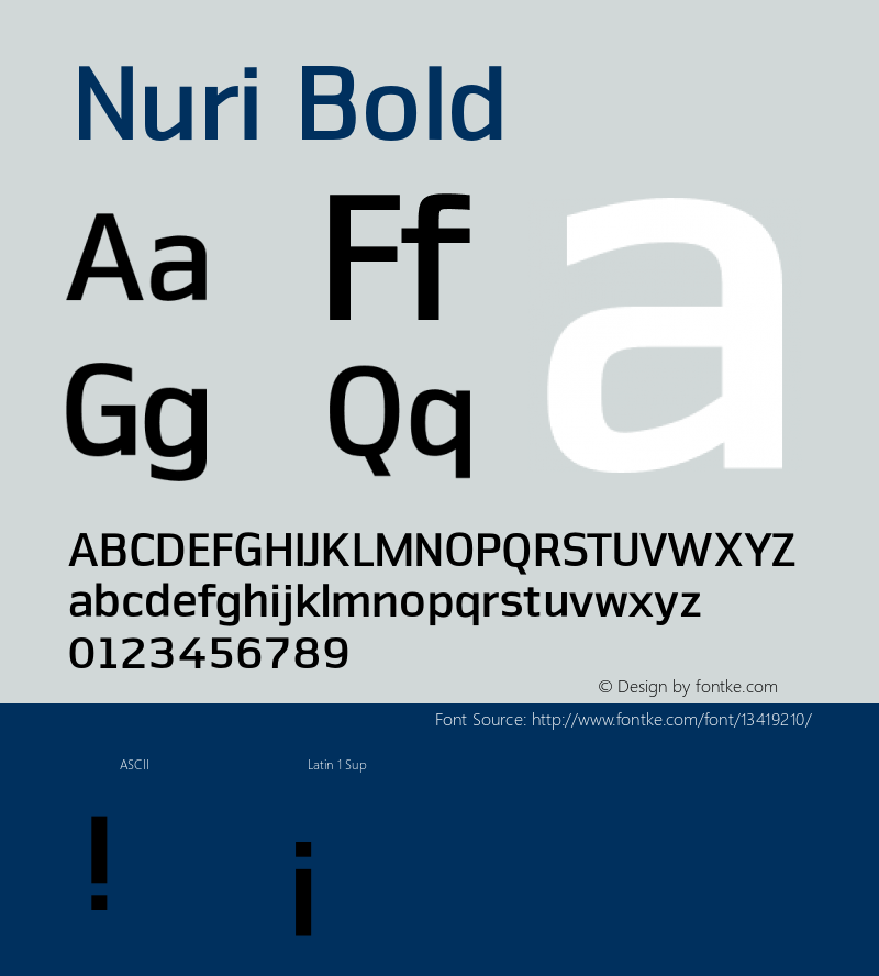 Nuri Bold 001.000 Font Sample