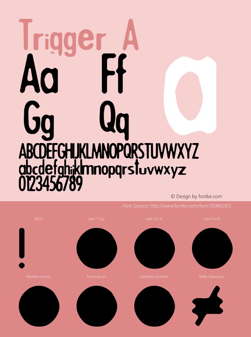 Trigger A Altsys Fontographer 4.1 11/10/97 Font Sample