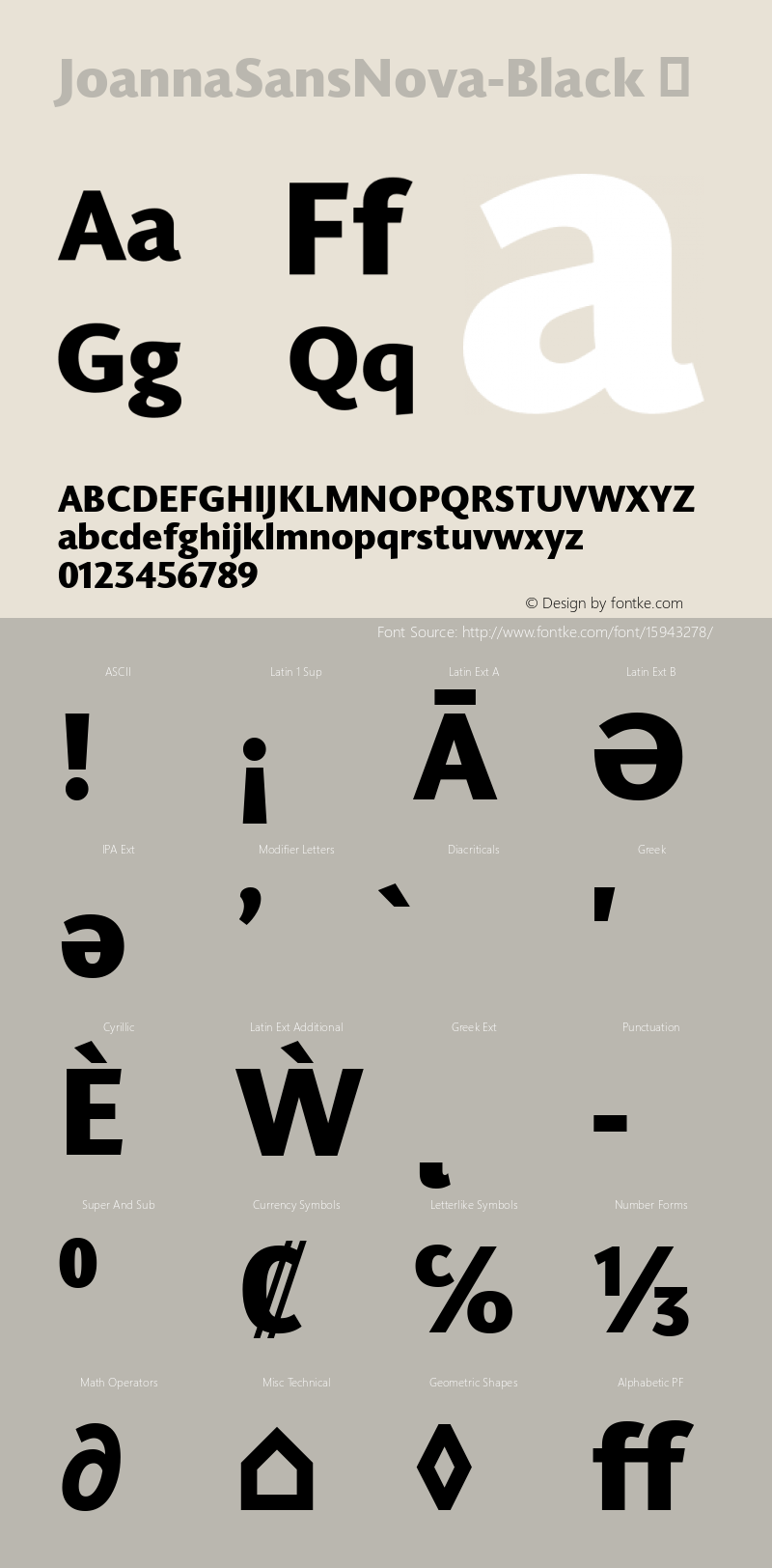 JoannaSansNova-Black ☞ Version 1.00;com.myfonts.easy.mti.joanna-sans-nova.black.wfkit2.version.4utD Font Sample