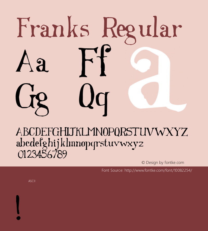 Franks Regular 001.001 Font Sample