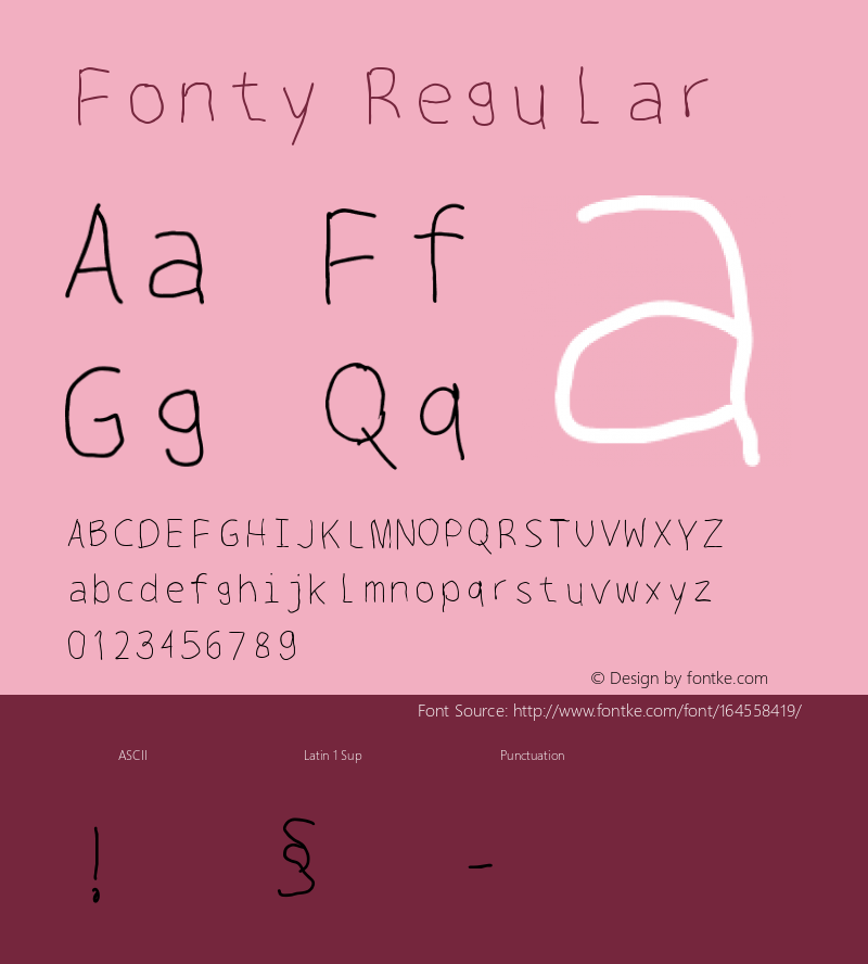 Fonty 1.0 Font Sample